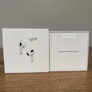 Apple AirPods 3rd Generation *BOX ONLY* For Replacement Or Storage White No Pods